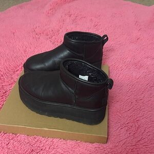 UGG Black Winter Ankle Boots